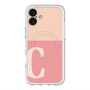 スリムプロテクションプレミアムケース with MagSafe［ オリジナル - initial two tone - C pink ］
