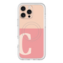 スリムプロテクションプレミアムケース with MagSafe［ オリジナル - initial two tone - C pink ］