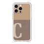スリムプロテクションプレミアムケース with MagSafe［ オリジナル - initial two tone - C brown ］