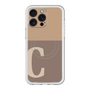スリムプロテクションプレミアムケース with MagSafe［ オリジナル - initial two tone - C brown ］