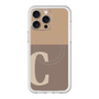 スリムプロテクションプレミアムケース with MagSafe［ オリジナル - initial two tone - C brown ］