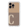 スリムプロテクションプレミアムケース with MagSafe［ オリジナル - initial two tone - C brown ］