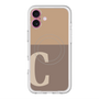 スリムプロテクションプレミアムケース with MagSafe［ オリジナル - initial two tone - C brown ］