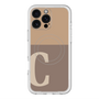 スリムプロテクションプレミアムケース with MagSafe［ オリジナル - initial two tone - C brown ］