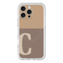 スリムプロテクションプレミアムケース with MagSafe［ オリジナル - initial two tone - C brown ］