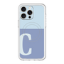スリムプロテクションプレミアムケース with MagSafe［ オリジナル - initial two tone - C blue ］