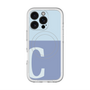スリムプロテクションプレミアムケース with MagSafe［ オリジナル - initial two tone - C blue ］