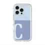 スリムプロテクションプレミアムケース with MagSafe［ オリジナル - initial two tone - C blue ］