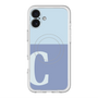 スリムプロテクションプレミアムケース with MagSafe［ オリジナル - initial two tone - C blue ］