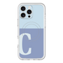 スリムプロテクションプレミアムケース with MagSafe［ オリジナル - initial two tone - C blue ］