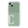 スリムプロテクションプレミアムケース with MagSafe［ オリジナル - initial two tone - C green ］