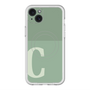 スリムプロテクションプレミアムケース with MagSafe［ オリジナル - initial two tone - C green ］