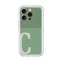 スリムプロテクションプレミアムケース with MagSafe［ オリジナル - initial two tone - C green ］