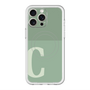 スリムプロテクションプレミアムケース with MagSafe［ オリジナル - initial two tone - C green ］