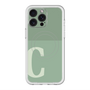スリムプロテクションプレミアムケース with MagSafe［ オリジナル - initial two tone - C green ］