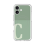 スリムプロテクションプレミアムケース with MagSafe［ オリジナル - initial two tone - C green ］