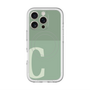 スリムプロテクションプレミアムケース with MagSafe［ オリジナル - initial two tone - C green ］