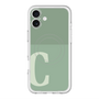 スリムプロテクションプレミアムケース with MagSafe［ オリジナル - initial two tone - C green ］