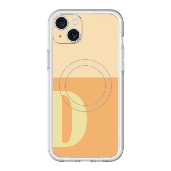 スリムプロテクションプレミアムケース with MagSafe［ オリジナル - initial two tone - D orange ］