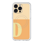 スリムプロテクションプレミアムケース with MagSafe［ オリジナル - initial two tone - D orange ］