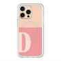 スリムプロテクションプレミアムケース with MagSafe［ オリジナル - initial two tone - D pink ］