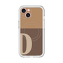 スリムプロテクションプレミアムケース with MagSafe［ オリジナル - initial two tone - D brown ］