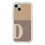 スリムプロテクションプレミアムケース with MagSafe［ オリジナル - initial two tone - D brown ］
