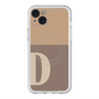 スリムプロテクションプレミアムケース with MagSafe［ オリジナル - initial two tone - D brown ］