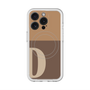 スリムプロテクションプレミアムケース with MagSafe［ オリジナル - initial two tone - D brown ］