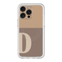 スリムプロテクションプレミアムケース with MagSafe［ オリジナル - initial two tone - D brown ］