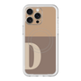 スリムプロテクションプレミアムケース with MagSafe［ オリジナル - initial two tone - D brown ］