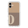 スリムプロテクションプレミアムケース with MagSafe［ オリジナル - initial two tone - D brown ］