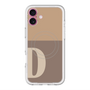 スリムプロテクションプレミアムケース with MagSafe［ オリジナル - initial two tone - D brown ］