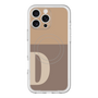 スリムプロテクションプレミアムケース with MagSafe［ オリジナル - initial two tone - D brown ］