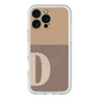 スリムプロテクションプレミアムケース with MagSafe［ オリジナル - initial two tone - D brown ］