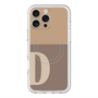 スリムプロテクションプレミアムケース with MagSafe［ オリジナル - initial two tone - D brown ］