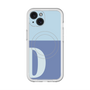 スリムプロテクションプレミアムケース with MagSafe［ オリジナル - initial two tone - D blue ］