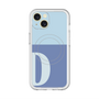 スリムプロテクションプレミアムケース with MagSafe［ オリジナル - initial two tone - D blue ］