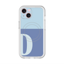 スリムプロテクションプレミアムケース with MagSafe［ オリジナル - initial two tone - D blue ］