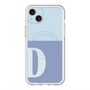 スリムプロテクションプレミアムケース with MagSafe［ オリジナル - initial two tone - D blue ］