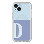 スリムプロテクションプレミアムケース with MagSafe［ オリジナル - initial two tone - D blue ］