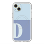 スリムプロテクションプレミアムケース with MagSafe［ オリジナル - initial two tone - D blue ］