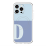 スリムプロテクションプレミアムケース with MagSafe［ オリジナル - initial two tone - D blue ］