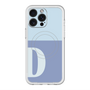 スリムプロテクションプレミアムケース with MagSafe［ オリジナル - initial two tone - D blue ］