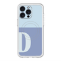 スリムプロテクションプレミアムケース with MagSafe［ オリジナル - initial two tone - D blue ］