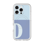 スリムプロテクションプレミアムケース with MagSafe［ オリジナル - initial two tone - D blue ］