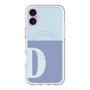 スリムプロテクションプレミアムケース with MagSafe［ オリジナル - initial two tone - D blue ］