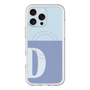 スリムプロテクションプレミアムケース with MagSafe［ オリジナル - initial two tone - D blue ］