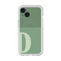 スリムプロテクションプレミアムケース with MagSafe［ オリジナル - initial two tone - D green ］