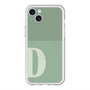スリムプロテクションプレミアムケース with MagSafe［ オリジナル - initial two tone - D green ］